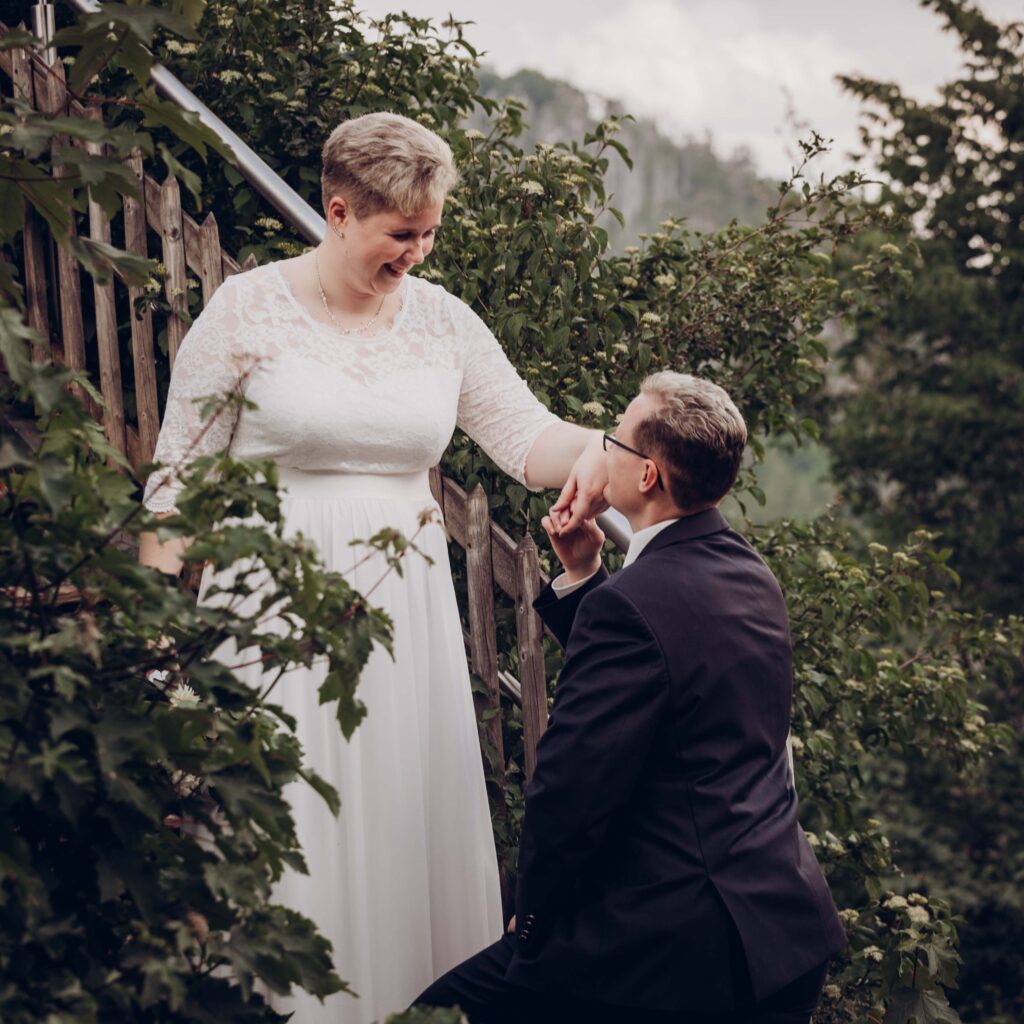 Hochzeitsfotografie im Altkreis Osterode und Göttingen. Heiraten auf dem Hausberg Bad Lauterberg